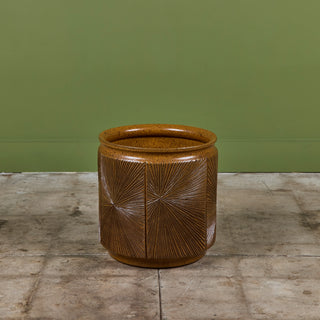 David Cressey & Robert Maxwell “Sunburst” Ochre Planter for Earthgender
