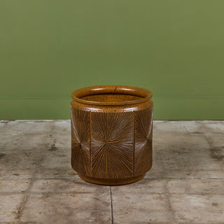 David Cressey & Robert Maxwell “Sunburst” Ochre Planter for Earthgender