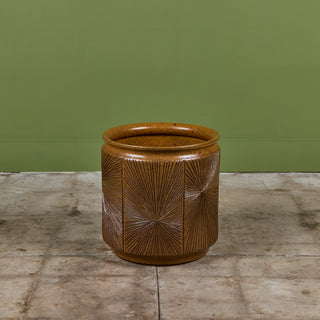 David Cressey & Robert Maxwell “Sunburst” Ochre Planter for Earthgender