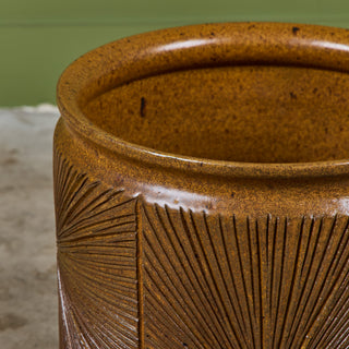 David Cressey & Robert Maxwell “Sunburst” Ochre Planter for Earthgender