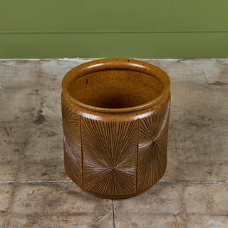 David Cressey & Robert Maxwell “Sunburst” Ochre Planter for Earthgender