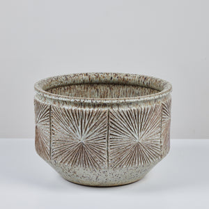 David Cressey & Robert Maxwell Speckle Glazed “Sunburst” Bowl Planter for Earthgender