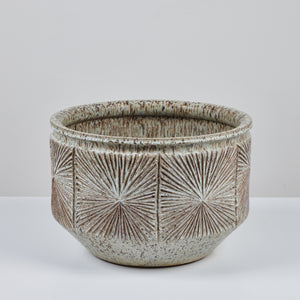 David Cressey & Robert Maxwell Speckle Glazed “Sunburst” Bowl Planter for Earthgender