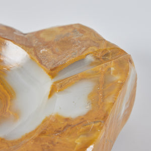 Brutalist Hand Carved Onyx Ashtray