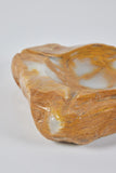 Brutalist Hand Carved Onyx Ashtray