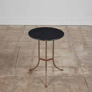 ON HOLD ** Cedric Hartman Side Table with Black Granite Top