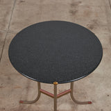 ON HOLD ** Cedric Hartman Side Table with Black Granite Top