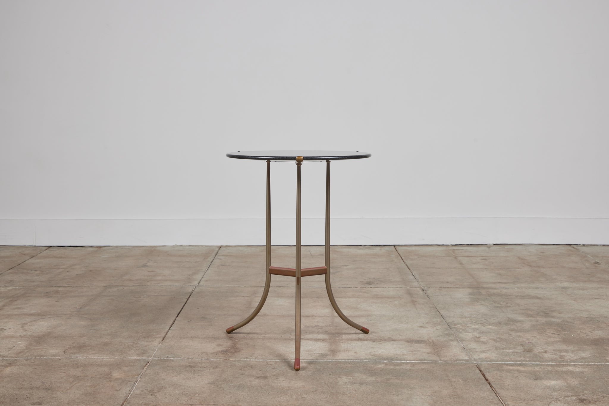 ON HOLD ** Cedric Hartman Side Table with Black Granite Top