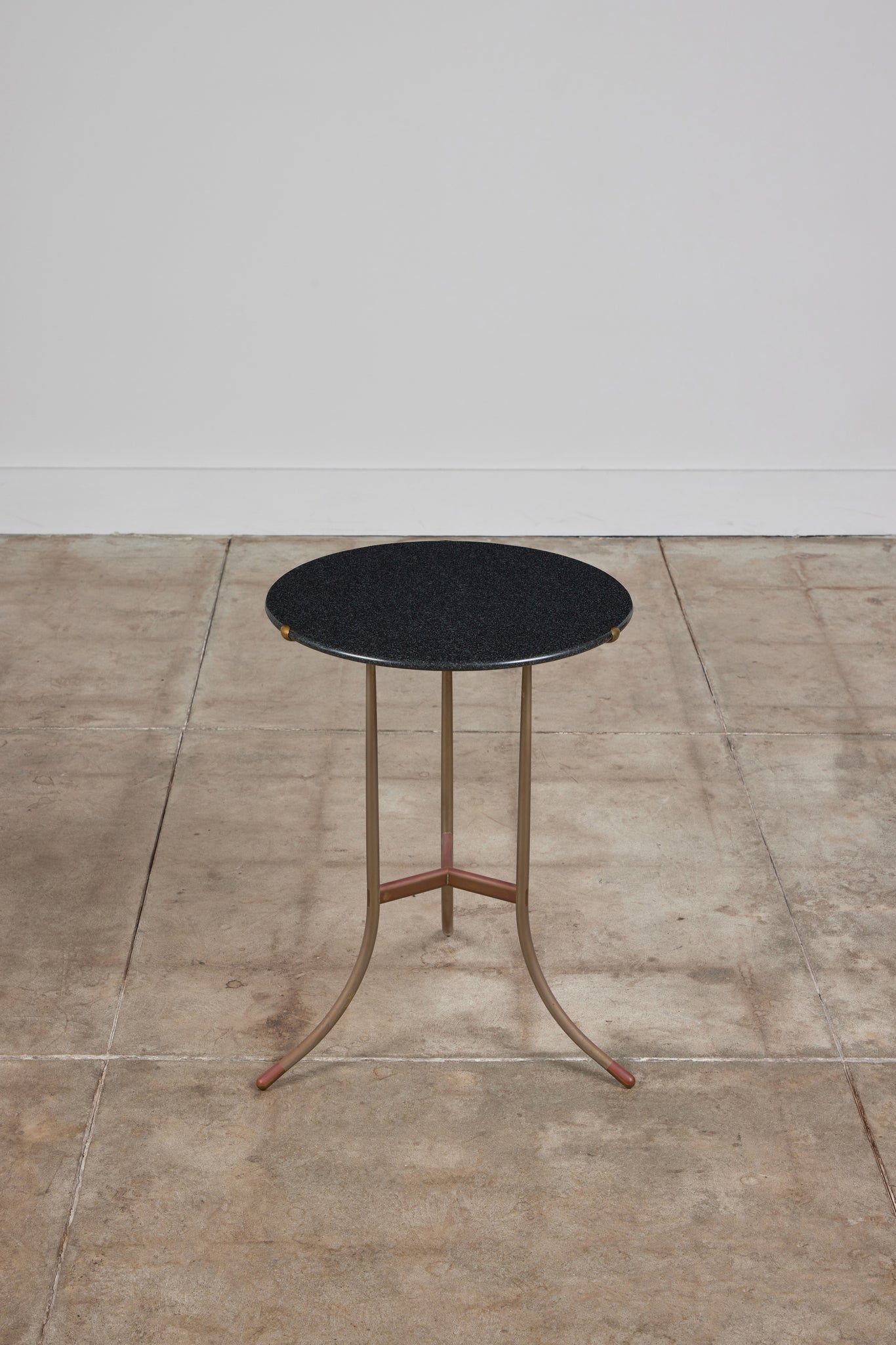 ON HOLD ** Cedric Hartman Side Table with Black Granite Top