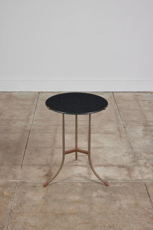 ON HOLD ** Cedric Hartman Side Table with Black Granite Top