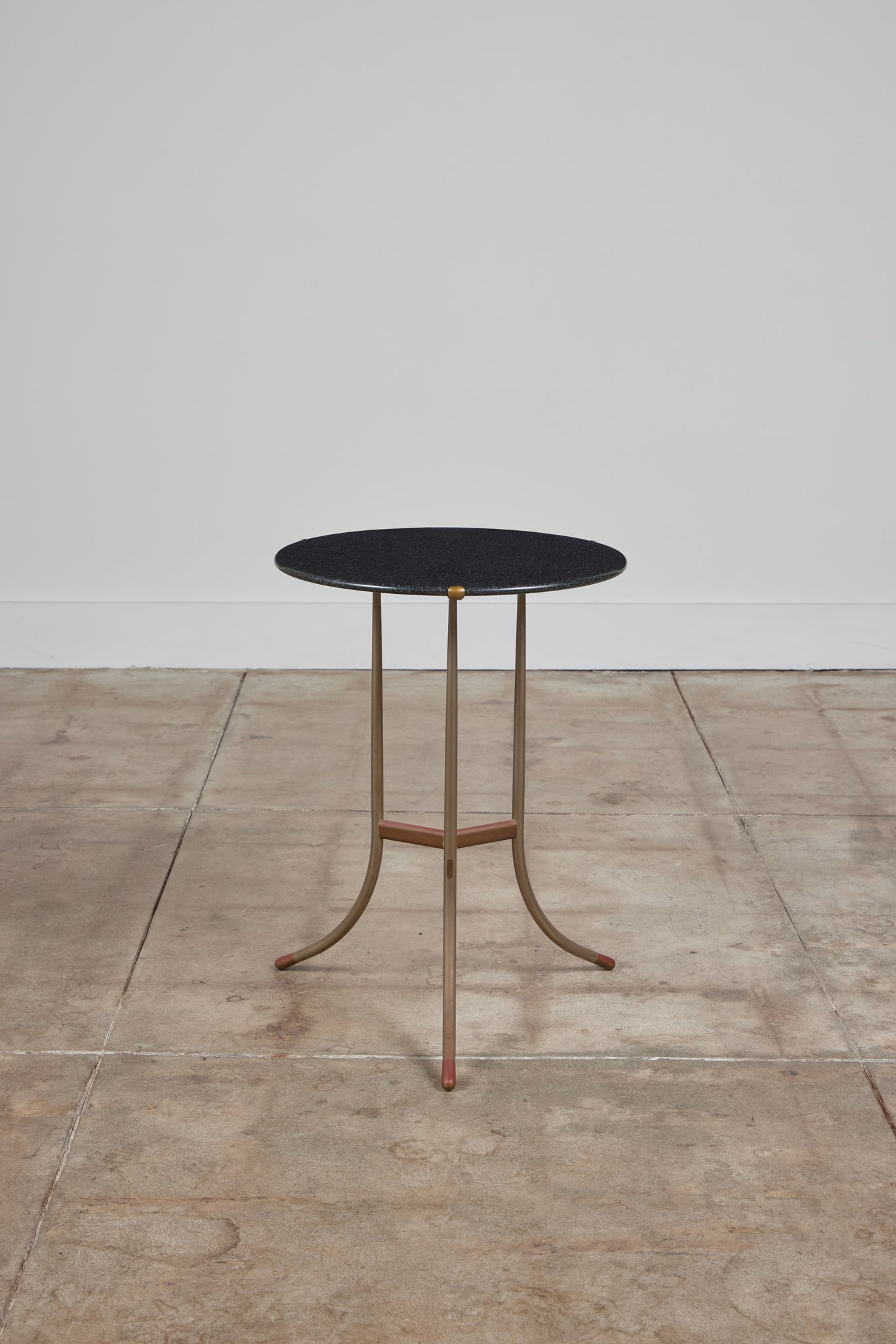 ON HOLD ** Cedric Hartman Side Table with Black Granite Top