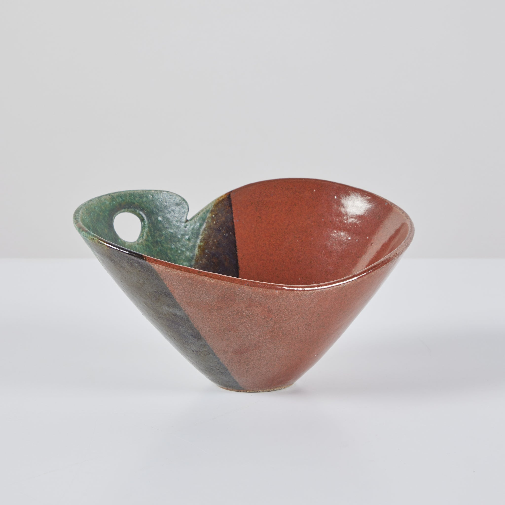 Glazed Earth Tone Studio Ceramic Bowl