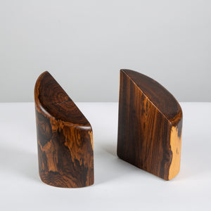 Don Shoemaker for Señal Bookends in Solid Cocobolo