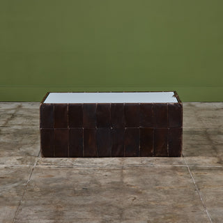 ON HOLD ** De Sede Patchwork Leather Storage Cube/Coffee Table