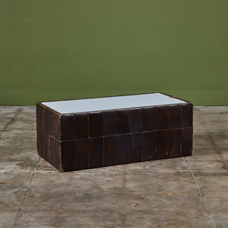 ON HOLD ** De Sede Patchwork Leather Storage Cube/Coffee Table