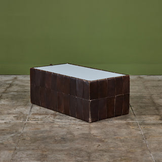 ON HOLD ** De Sede Patchwork Leather Storage Cube/Coffee Table