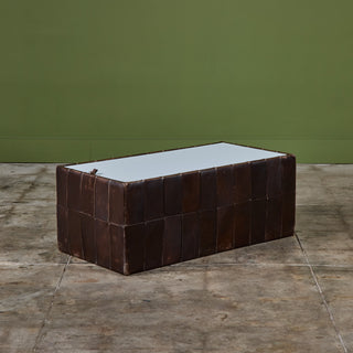 ON HOLD ** De Sede Patchwork Leather Storage Cube/Coffee Table