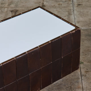 ON HOLD ** De Sede Patchwork Leather Storage Cube/Coffee Table