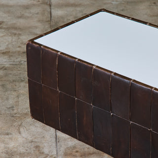 ON HOLD ** De Sede Patchwork Leather Storage Cube/Coffee Table