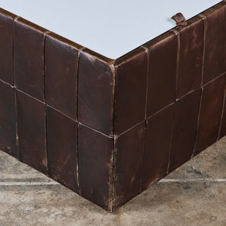 ON HOLD ** De Sede Patchwork Leather Storage Cube/Coffee Table