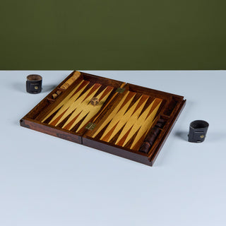 Rosewood Marquetry Backgammon Set by Don Shoemaker