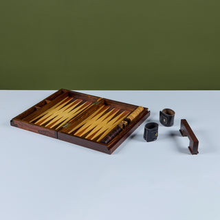 Rosewood Marquetry Backgammon Set by Don Shoemaker
