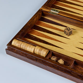 Rosewood Marquetry Backgammon Set by Don Shoemaker