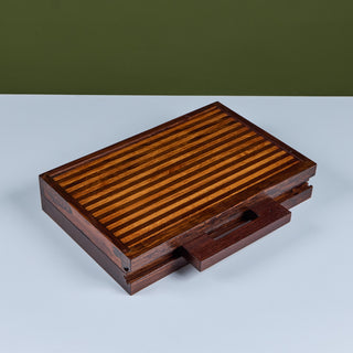 Rosewood Marquetry Backgammon Set by Don Shoemaker