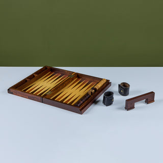 Rosewood Marquetry Backgammon Set by Don Shoemaker