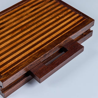 Rosewood Marquetry Backgammon Set by Don Shoemaker