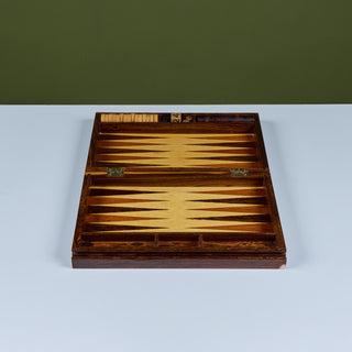 Rosewood Marquetry Backgammon Set by Don Shoemaker
