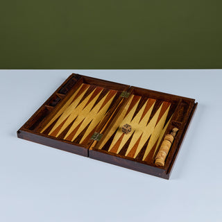 Rosewood Marquetry Backgammon Set by Don Shoemaker