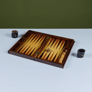 Rosewood Marquetry Backgammon Set by Don Shoemaker