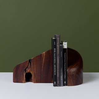 Don Shoemaker for Señal Bookends in Solid Cocobolo