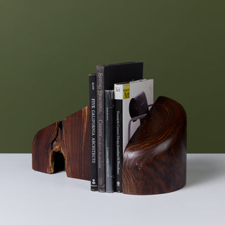 Don Shoemaker for Señal Bookends in Solid Cocobolo
