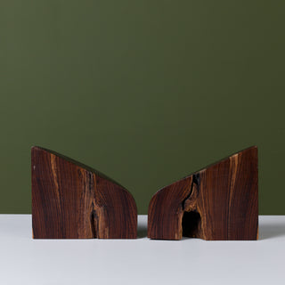 Don Shoemaker for Señal Bookends in Solid Cocobolo
