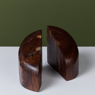 Don Shoemaker for Señal Bookends in Solid Cocobolo