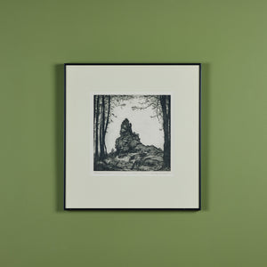 Dorothy Stark Adams Etching Memoria to Teine