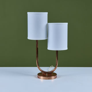 Art Deco Double Shaded Table Lamp for Chase USA