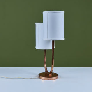 Art Deco Double Shaded Table Lamp for Chase USA