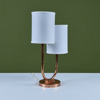 Art Deco Double Shaded Table Lamp for Chase USA