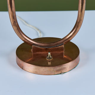 Art Deco Double Shaded Table Lamp for Chase USA