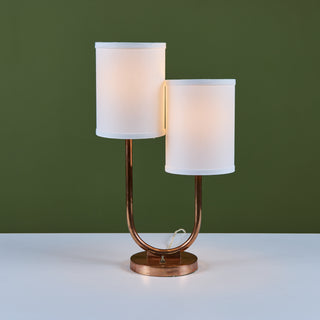 Art Deco Double Shaded Table Lamp for Chase USA
