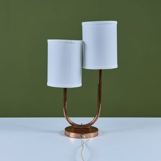 Art Deco Double Shaded Table Lamp for Chase USA