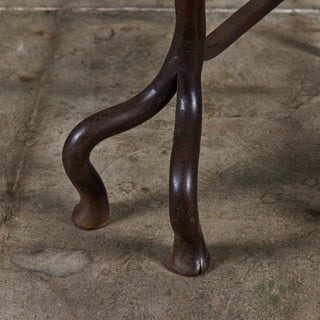 Pair of Wrought Iron Dragon Andirons