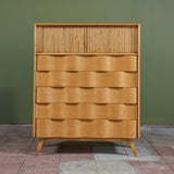 Edmond J. Spence Wave Highboy Dresser