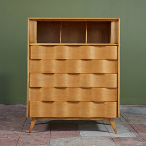 Edmond J. Spence Wave Highboy Dresser