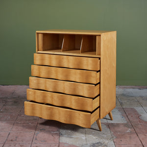 Edmond J. Spence Wave Highboy Dresser