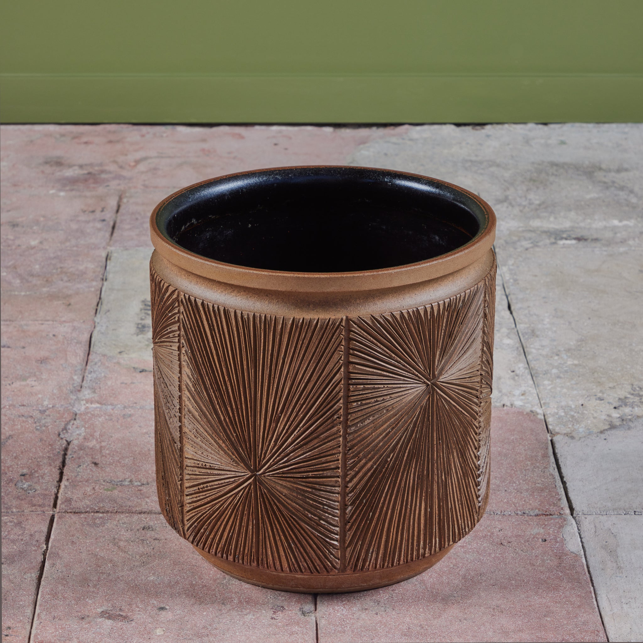 David Cressey & Robert Maxwell “Sunburst” Stoneware Planter for Earthgender