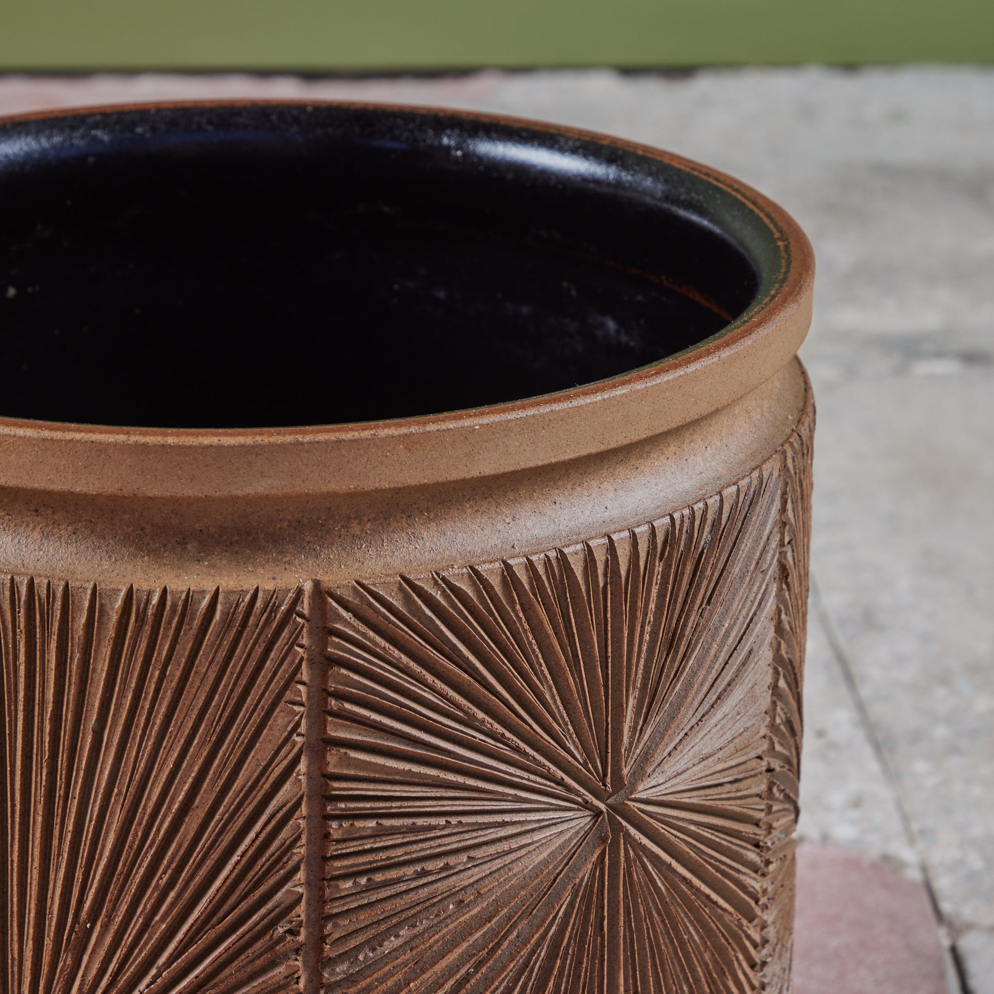 David Cressey & Robert Maxwell “Sunburst” Stoneware Planter for Earthgender